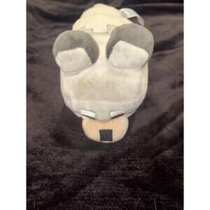 Mojang Jinx Minecraft Gray Baby Wolf Dog Beanie Plush Stuffed Toy Sitting 8” (1D